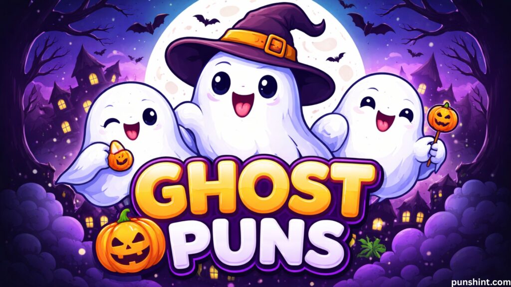 100+ Ghost Puns for Halloween: Fresh Captions & One-Liners 👻🎃